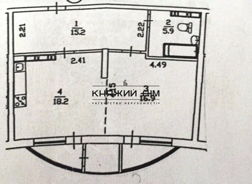 Продажа 1 ком. квартиры по ул. Днепровская Набережная 19а Код Объекта № 21118452 Київ - фото 13
