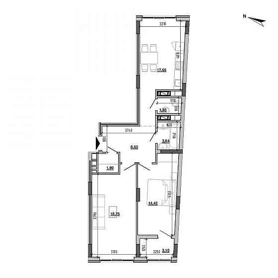 Продаж Квартира 2-кімнатна, 5/5 поверх на вул. Хмельницького Богдана Львів