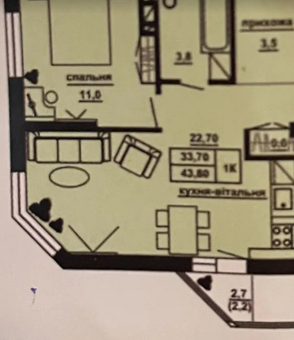 Продаж Квартира 1-кімнатна, 10/16 поверх Тернополь - изображение 9