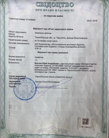 Продаж земельної ділянки під житлову забудову на вул. Микулинецька, площа 0.06 Га Тернопіль - фото 4