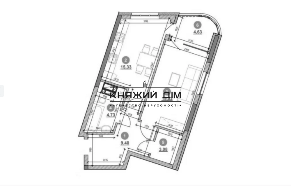 Продаж 1 кімнатної квартири в Дарницькому районі ЖК Берег Дніпра Код: 21146156 Київ - фото 3