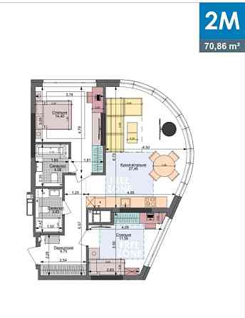 Продаж Квартира 3-кімнатна, 15/24 поверх на Васильківська вул., 1 Київ