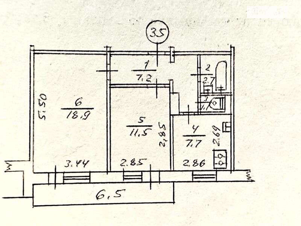 Оренда Квартира 2-кімнатна, 9/9 поверх на ул. Василия Касияна, 10а Київ - фото 2