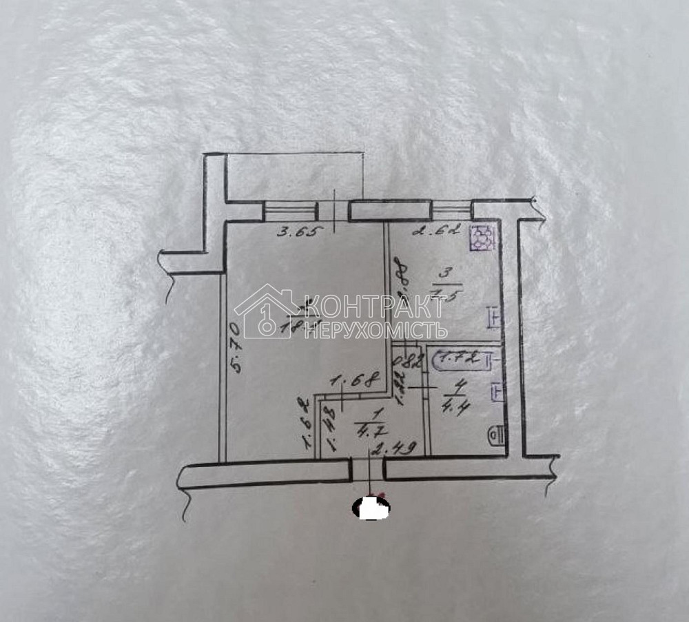 Продаж Квартира 1-кімнатна, 5/10 поверх на вул. Краснодарська Харків - фото 9