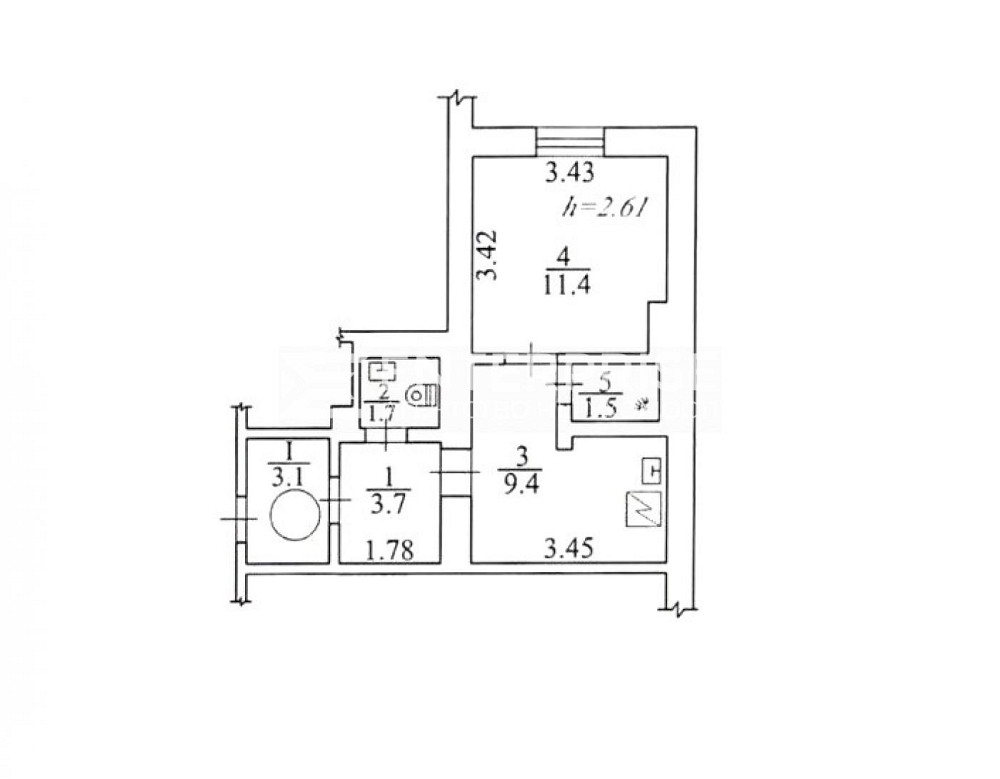 Продаж Квартира 1-кімнатна, 1/24 поверх на вул. Милославська Kiev - photo 10