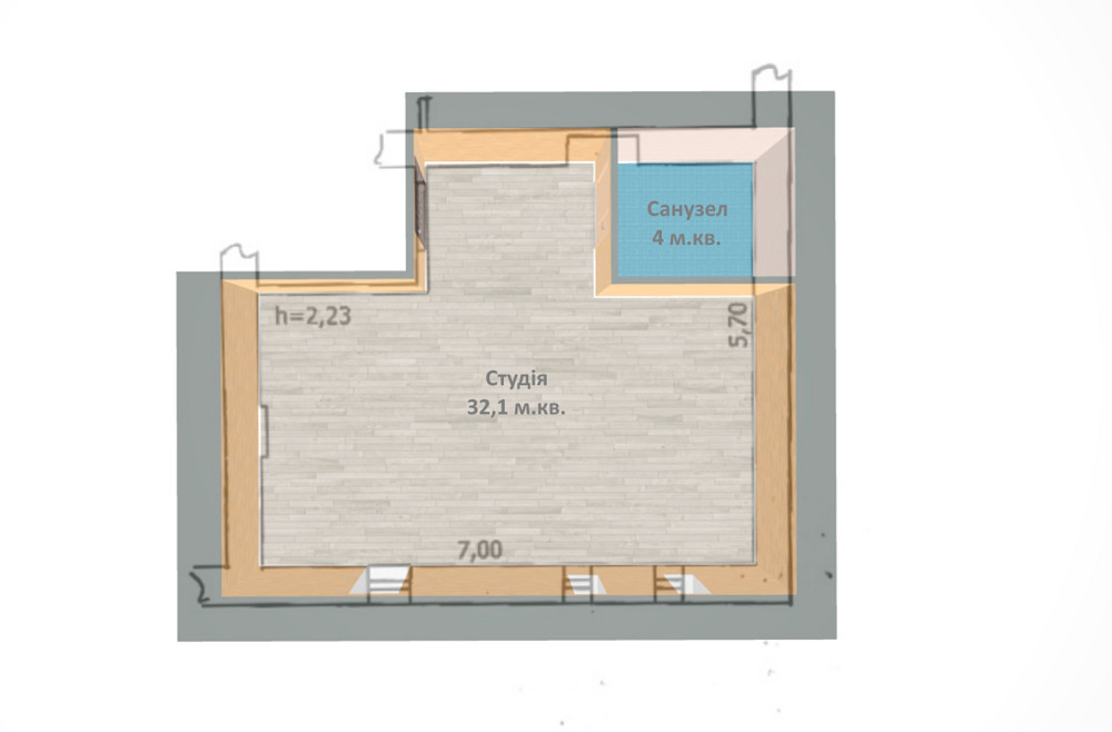 Продаж 1к Квартира 36.1 кв.м Нова, 4 Бориспіль - фото 3