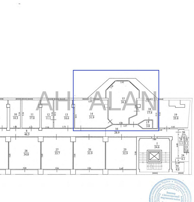 Оренда офісне приміщення на вул. Велика Житомирська приміщень - 3, поверх - 7/11 Київ - фото 10