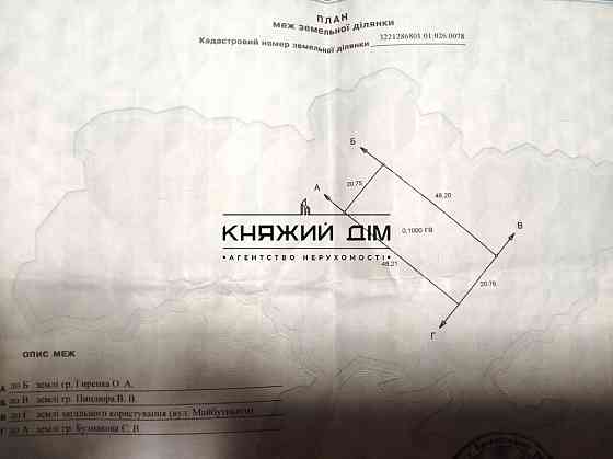 Продаж земельної ділянки 10 соток Пухівка