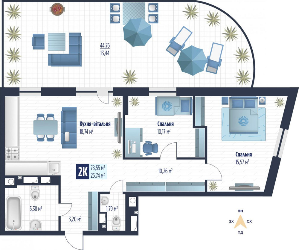 Продаж Квартира 2-кімнатна, 2/5 поверх на вул. Героїв Крут Сокильники - изображение 2