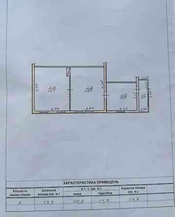 Продаж 2к Квартира 53 кв.м смт Черняхів вул.Коростенська Zhytomyr