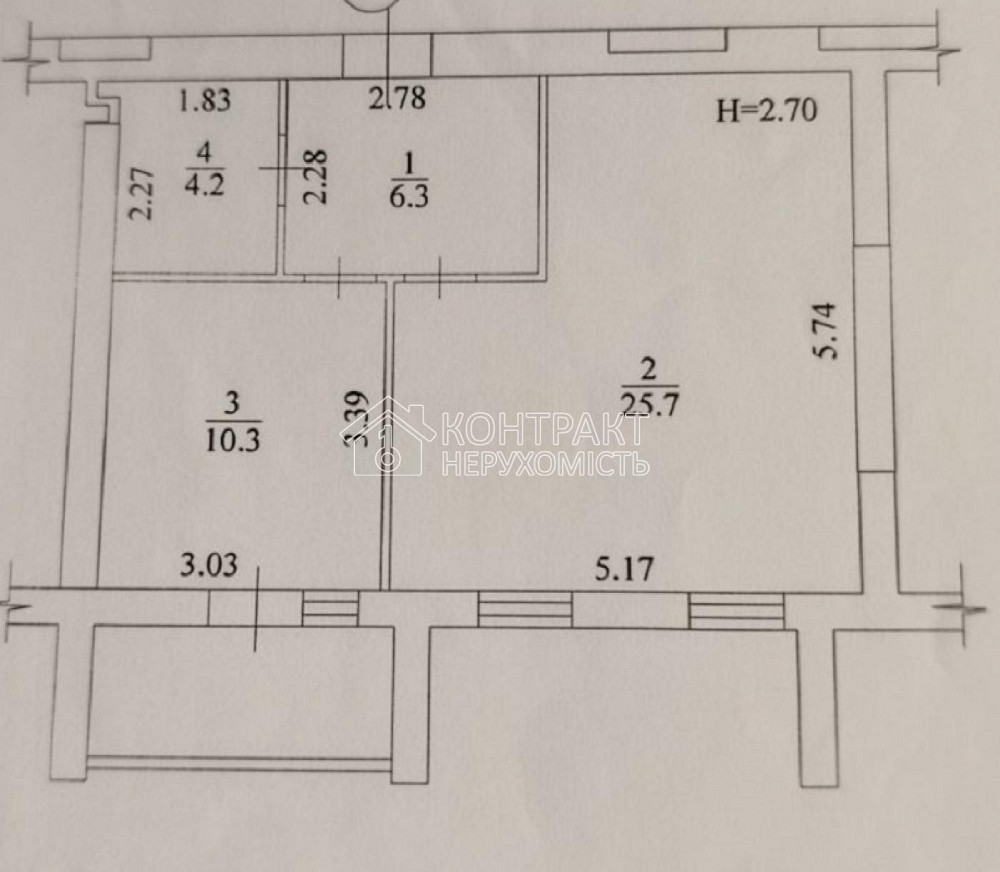 Продаж Квартира 1-кімнатна, 2/9 поверх на вул. Миру Kharkiv - photo 12