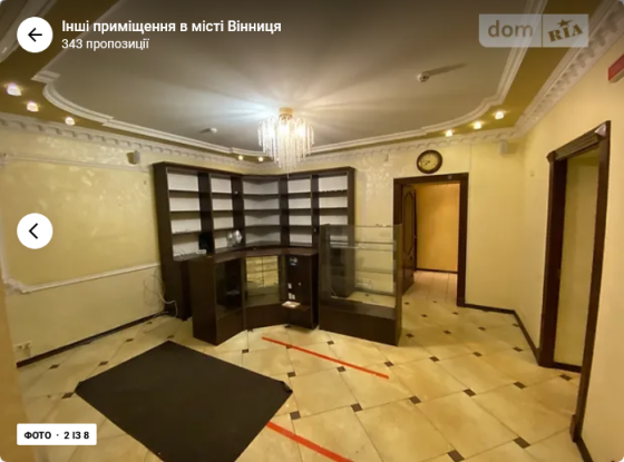 Оренда торгове приміщення на Олександра Соловйова поверх - 1/5 Вінниця