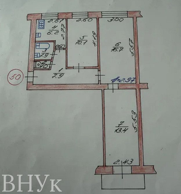 Продаж Квартира 3-кімнатна, 4/5 поверх на Гордіюк Luts'k - photo 13
