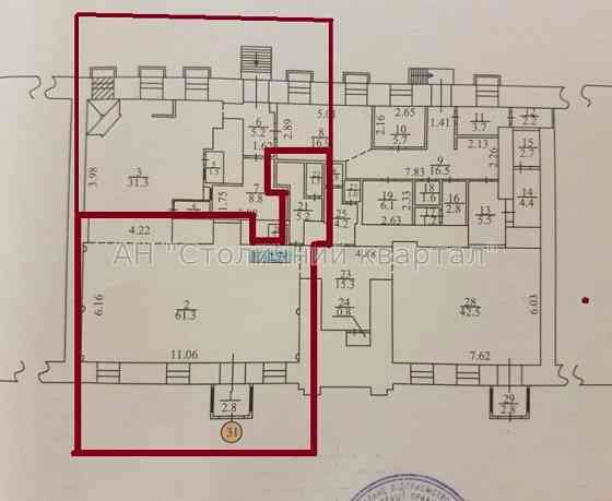 Оренда торгове приміщення на Саксаганського вул., 112 приміщень - 2, поверх - 1/4 Kiev