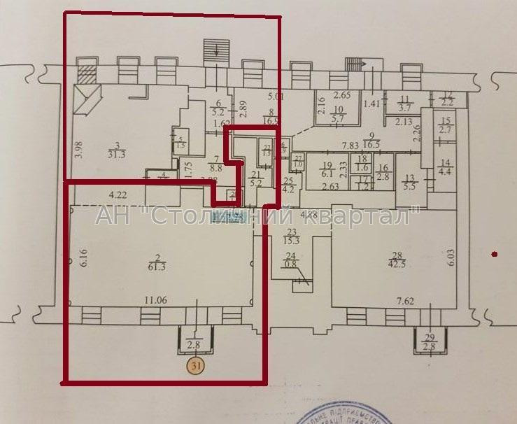 Оренда торгове приміщення на Саксаганського вул., 112 приміщень - 2, поверх - 1/4 Kiev - photo 2