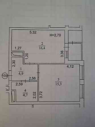Продаж Квартира 1-кімнатна, 4/16 поверх на улица Глеба Бабича (Канальная), д.8 Киев