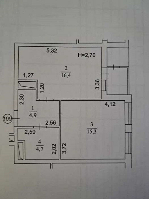 Продаж Квартира 1-кімнатна, 4/16 поверх на улица Глеба Бабича (Канальная), д.8 Киев - изображение 4