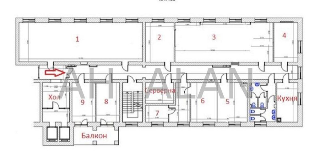 Оренда офісне приміщення на Миколи Міхновського бул. приміщень - 9, поверх - 3/8 Київ - фото 19