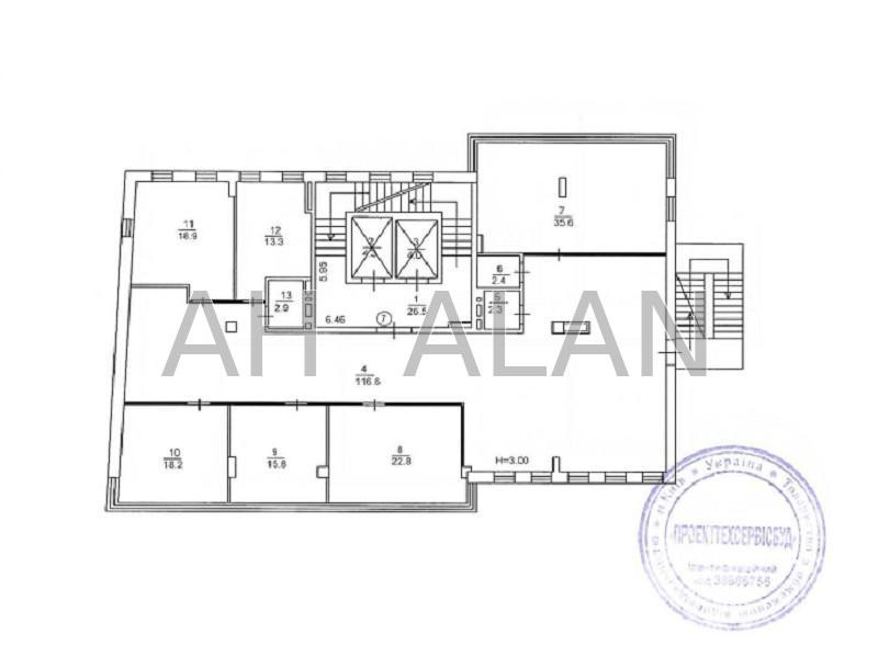Оренда офісне приміщення на Липківського Василя Митрополита вул., 14 приміщень - 7, поверх - 3/9 Київ - фото 15