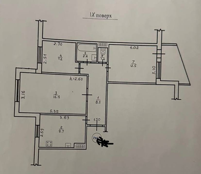 Продаж Квартира 3-кімнатна на ул. Евгения Чикаленко (ул. Академика Вильямса), 59/1 Одесса - изображение 9