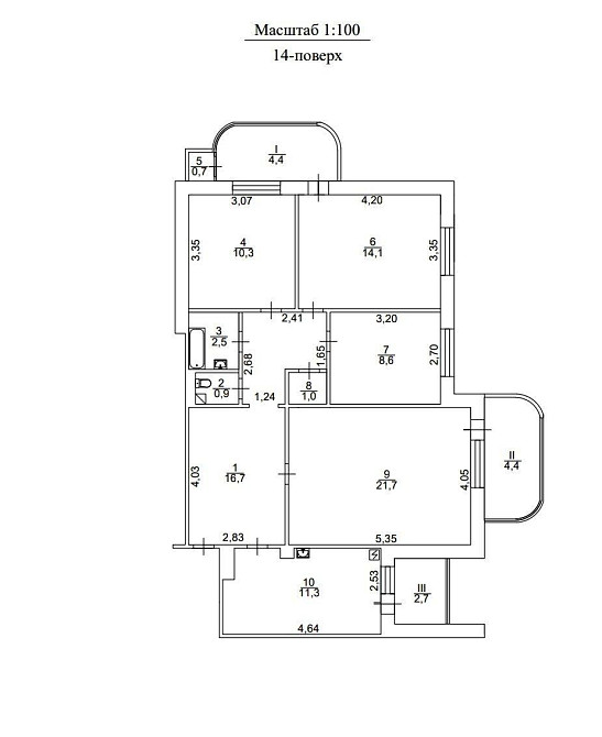 Продаж Квартира 4-кімнатна, 14/23 поверх на Червоної Калини вул., д. 72 Київ - фото 2