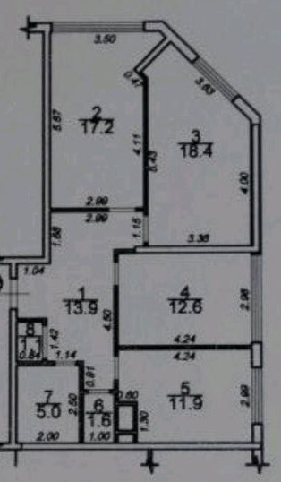 Продаж Квартира 3-кімнатна, 13/19 поверх на Жемчужная улица Одеса - фото 7