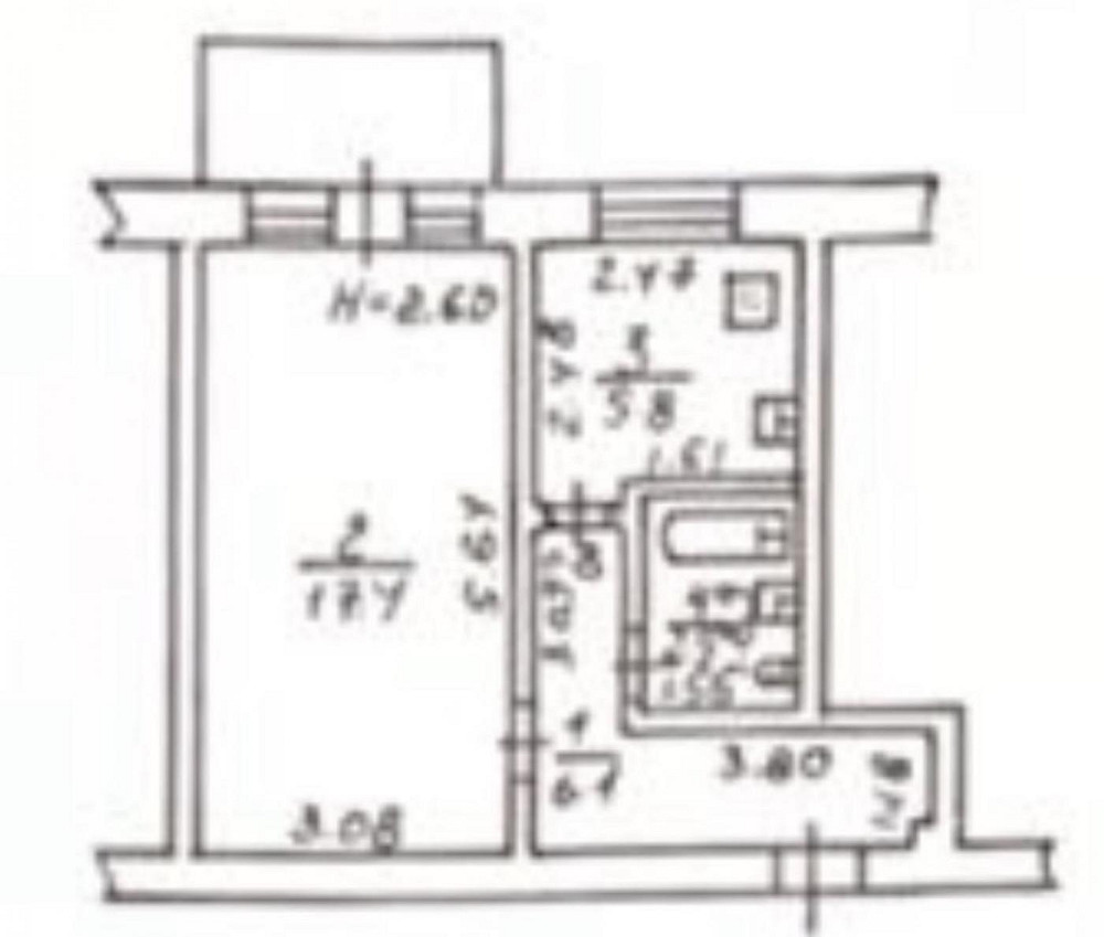 Продаж Квартира 1-кімнатна, 2/5 поверх на Инглези ул. Одеса - фото 12