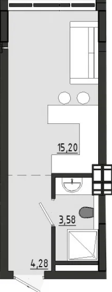 Продам смарт-квартиру в ЖК "Сады Ривьеры" (Фонтанка, ТЦ "Ривьера") Fontanka - photo 9