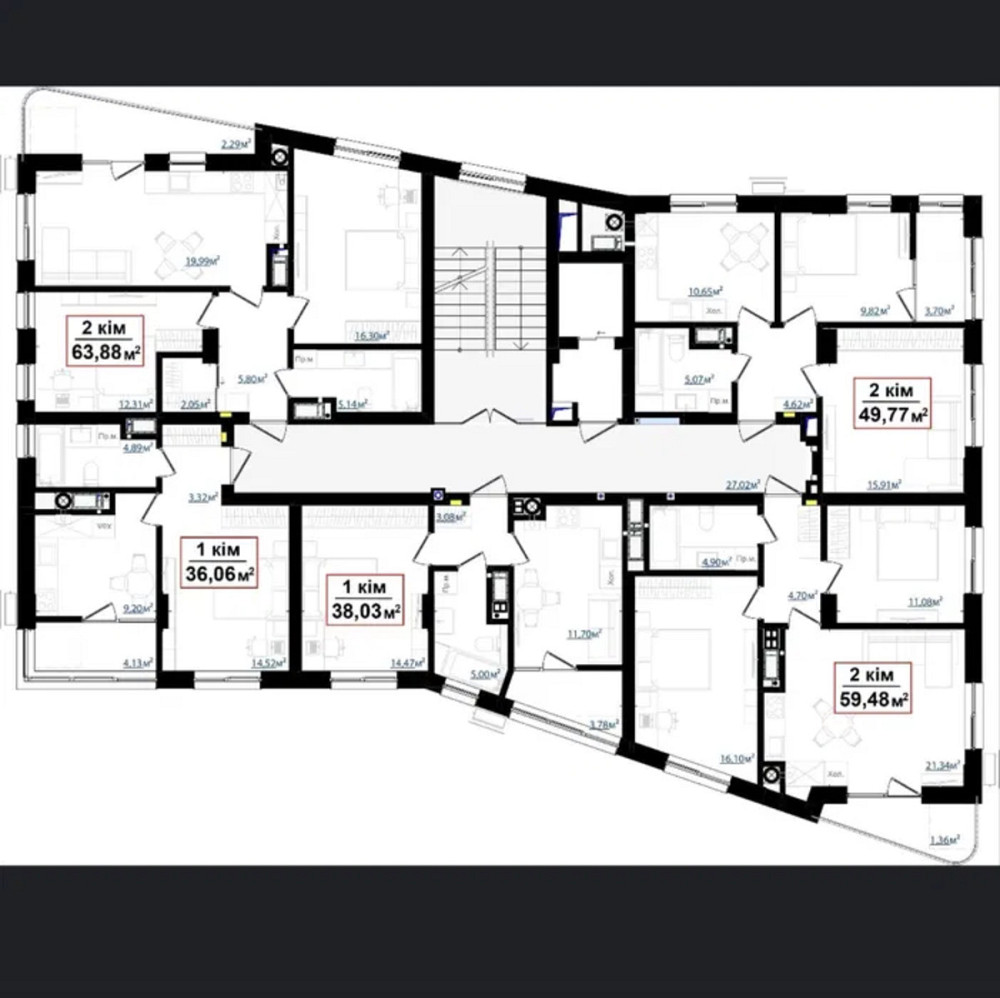Продаж Квартира 1-кімнатна, 5/10 поверх на вул. Федьковича Івано-Франківськ - фото 4