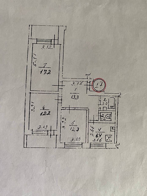 Продаж Квартира 3-кімнатна, 5/18 поверх на Заболотного Академіка вул., д. 2 Kiev - photo 13