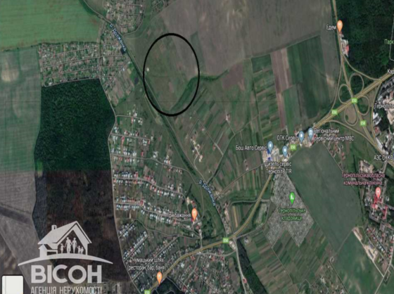 Продаж ділянки під будівництво, 10 сотих, Підгороднє Подгородное