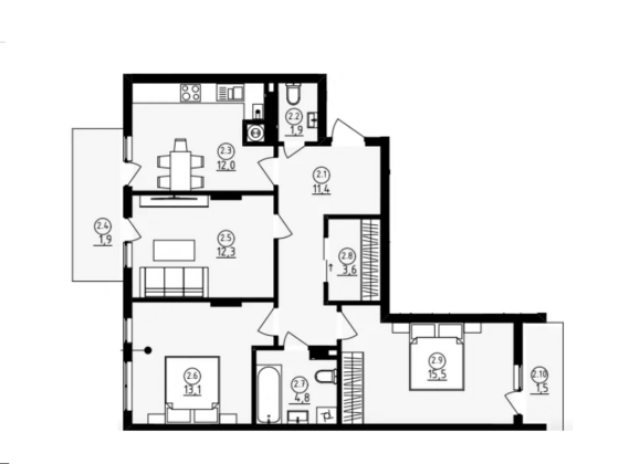 Продаж 3к Квартира 80 кв.м Довга, 30А L'viv