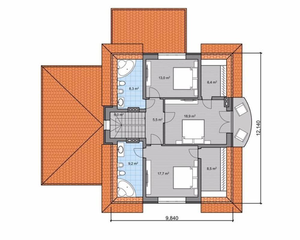 Продаж 2-поверховий Будинок з ділянкою 10 сот 180 кв.м  на Заречная  - фото 6
