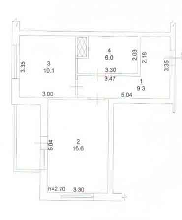Продаж 1к Квартира 43 кв.м Привокзальная, 2В Бориспіль