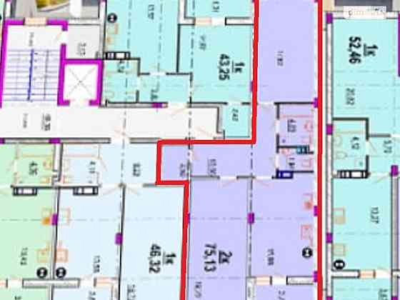 Продаж Квартира 2-кімнатна, 8/8 поверх на Богуна Vinnytsya