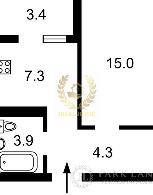 Продаж Квартира 1-кімнатна на Юлии Здановской ул., 34Б Київ - фото 14