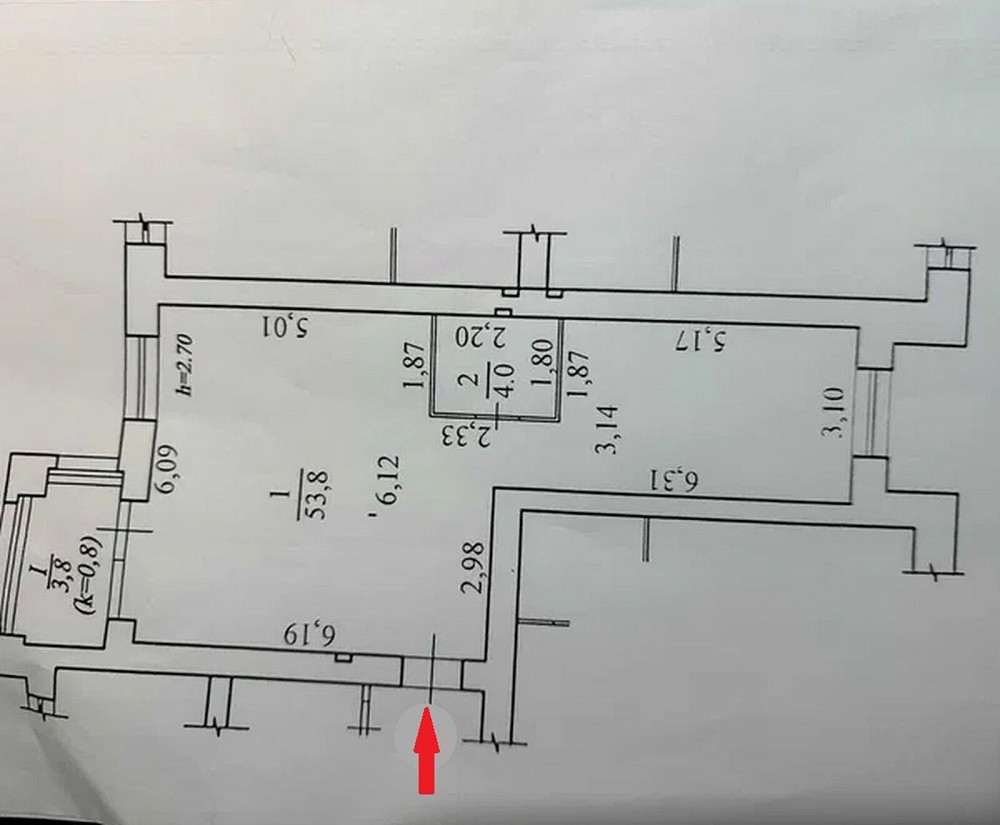 Продаж Квартира 2-кімнатна, 4/10 поверх на Мира пр., 2К Днепр - изображение 9