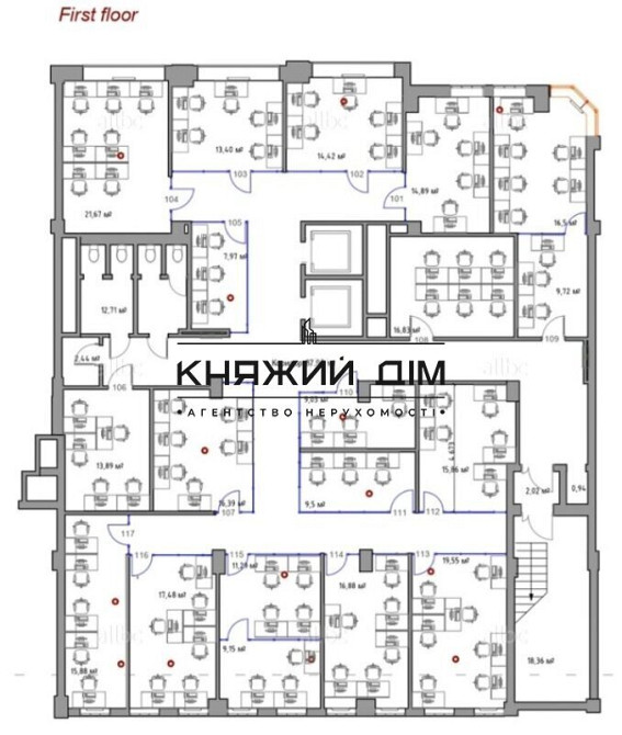 Оренда офісне приміщення на Петра Сагайдачного ул. поверх - 2/4 Київ - фото 11
