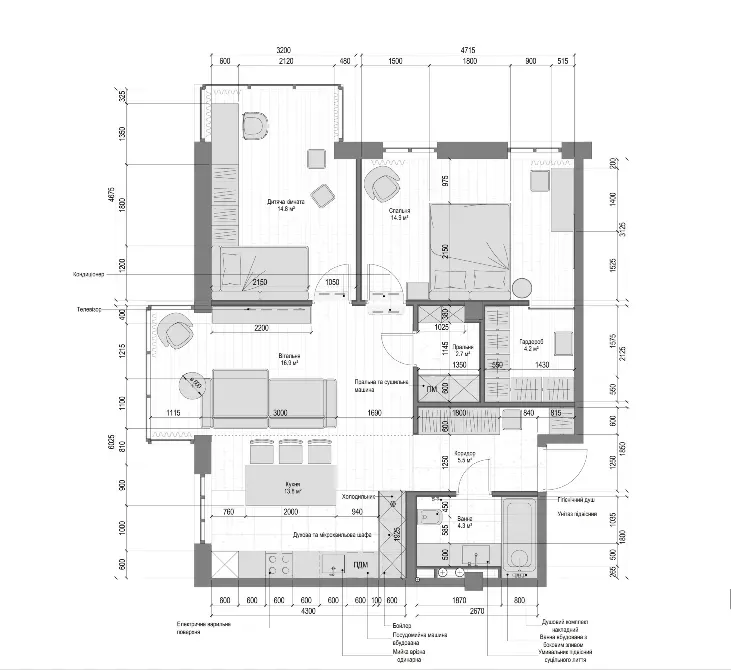 Продаж 3к Квартира 78.1 кв.м вул. Ольгерда Бочковського 8Б Дніпро - фото 10