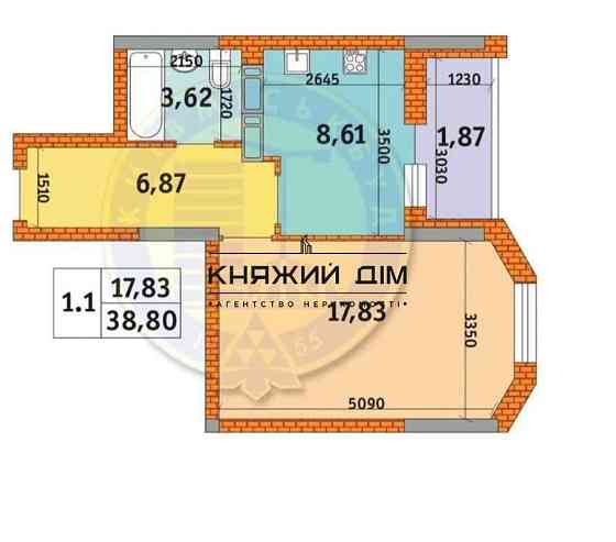 Продаж 2-х к. кв. в ЖК Оберіг-2, 2 будинок, 2 секція. №21142716 Київ