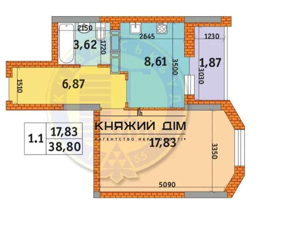 Продаж 2-х к. кв. в ЖК Оберіг-2, 2 будинок, 2 секція. №21142716 Київ - фото 2