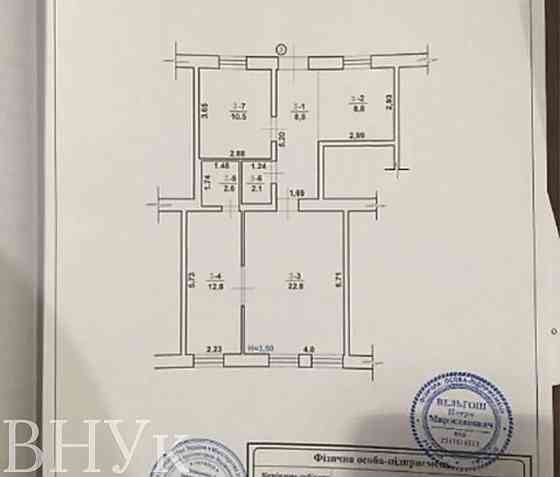 Продаж Квартира 3-кімнатна, 2/4 поверх на Петефі пл. Uzhhorod