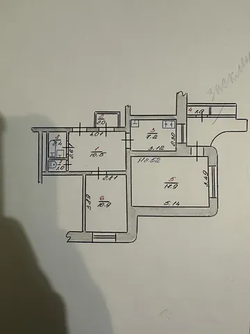 Продаж 2к Квартира 55.1 кв.м Соборна вулиця 16 Хмельницький - фото 1