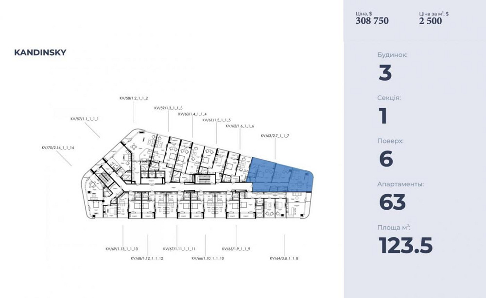 Продаж Квартира 2-кімнатна, 21/22 поверх на Французский ул. Одеса - фото 2