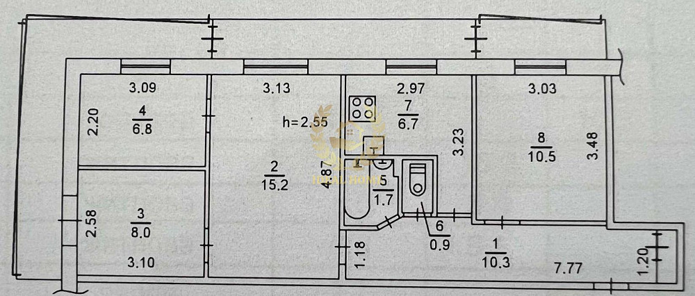 Продаж Квартира 4-кімнатна, 2/9 поверх на Космонавта Поповича ул., 12 Київ - фото 14