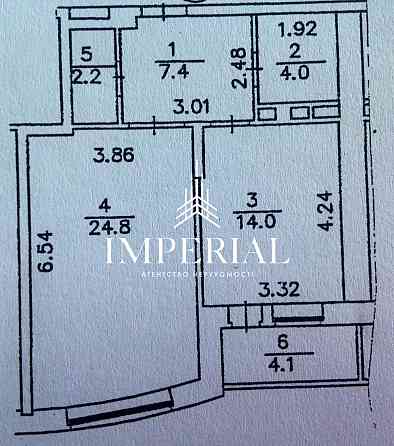 Продаж Квартира 1-кімнатна, 19/23 поверх на вул. Голосіївська Київ