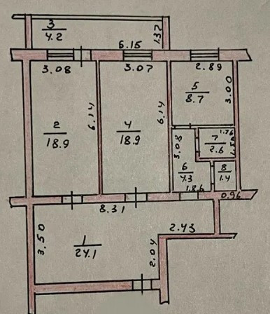 Продам! 3х ком. квартиру  на 14 ст.  Люстдорфской  дор.! Одеса - фото 18