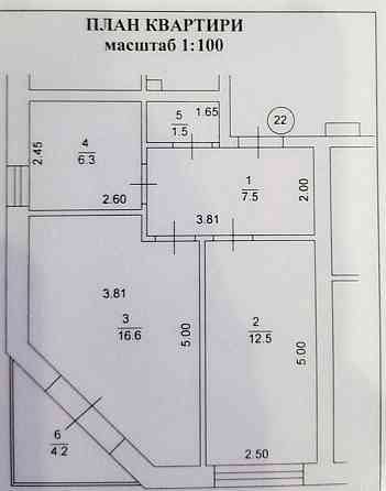 Продаж Квартира 1-кімнатна, 4/6 поверх на Григорія Гуляницького вул., д. 57 Киев
