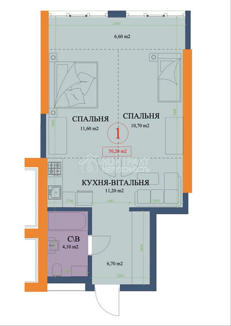 Продаж Квартира 2-кімнатна, 8/17 поверх на вул. Куликівська Харьков - изображение 6