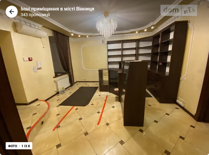 Оренда торгове приміщення на Олександра Соловйова поверх - 1/5 Вінниця - фото 1